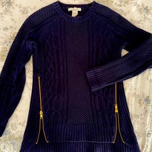 Navy Blue Cabi Sweater, XS